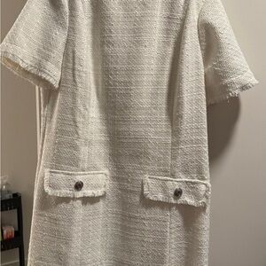 H&M Cream Textured Dress